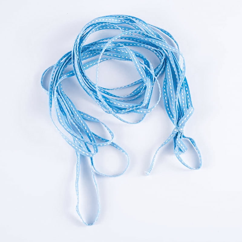 0,5 cm polyesterová páska s bodkovaným kvetom